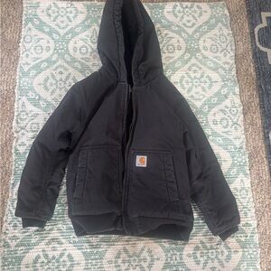 Kids Carhartt black Hooded Jacket size small